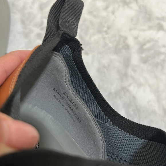 JONHSTON & MURPHY MENS ATHLETIC SHOES BLACK Sz 15 - Picture 6 of 9